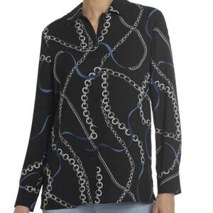 Chelsea  Theodore Chain Link Blouse